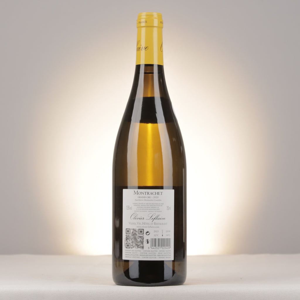 Olivier Leflaive Montrachet Grand Cru 2020 Bottle back