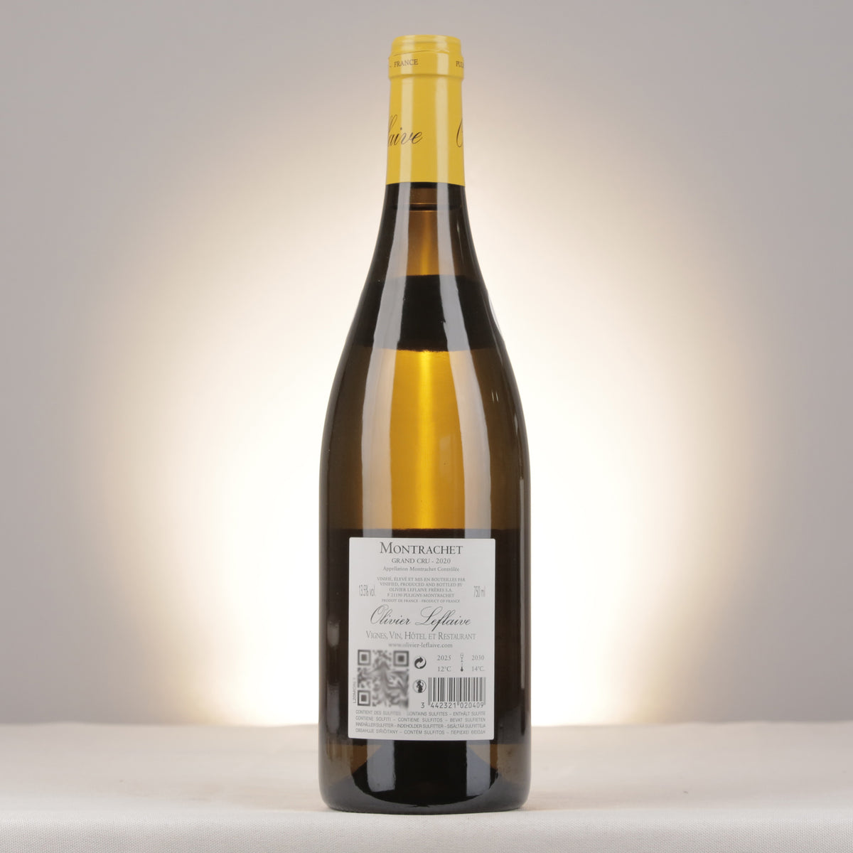 Olivier Leflaive Montrachet Grand Cru 2020 Bottle back