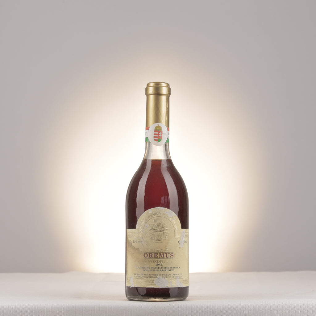Oremus Tokaji Fordítás 1983 Bottle front