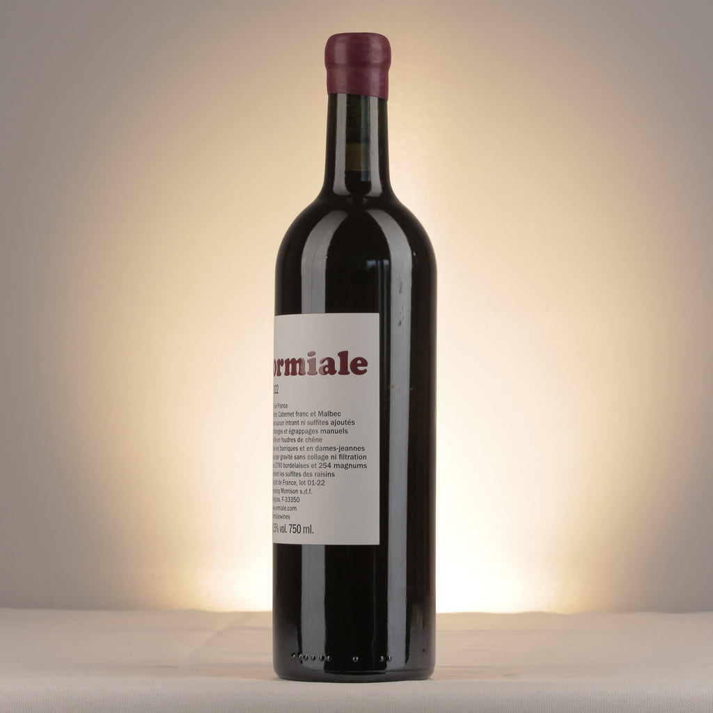 Ormiale Bordeaux 2022 Bottle detail