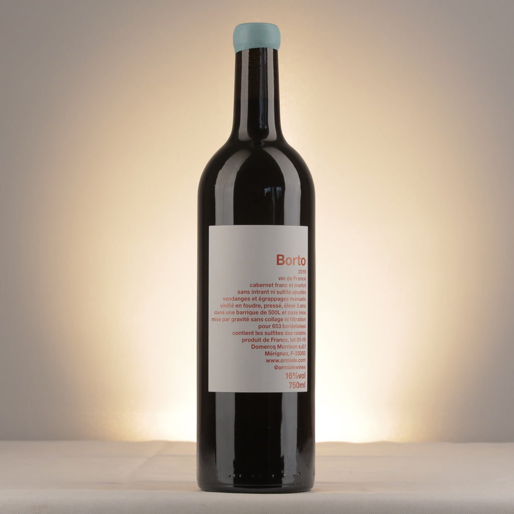 Ormiale Borto 2019 Bottle front