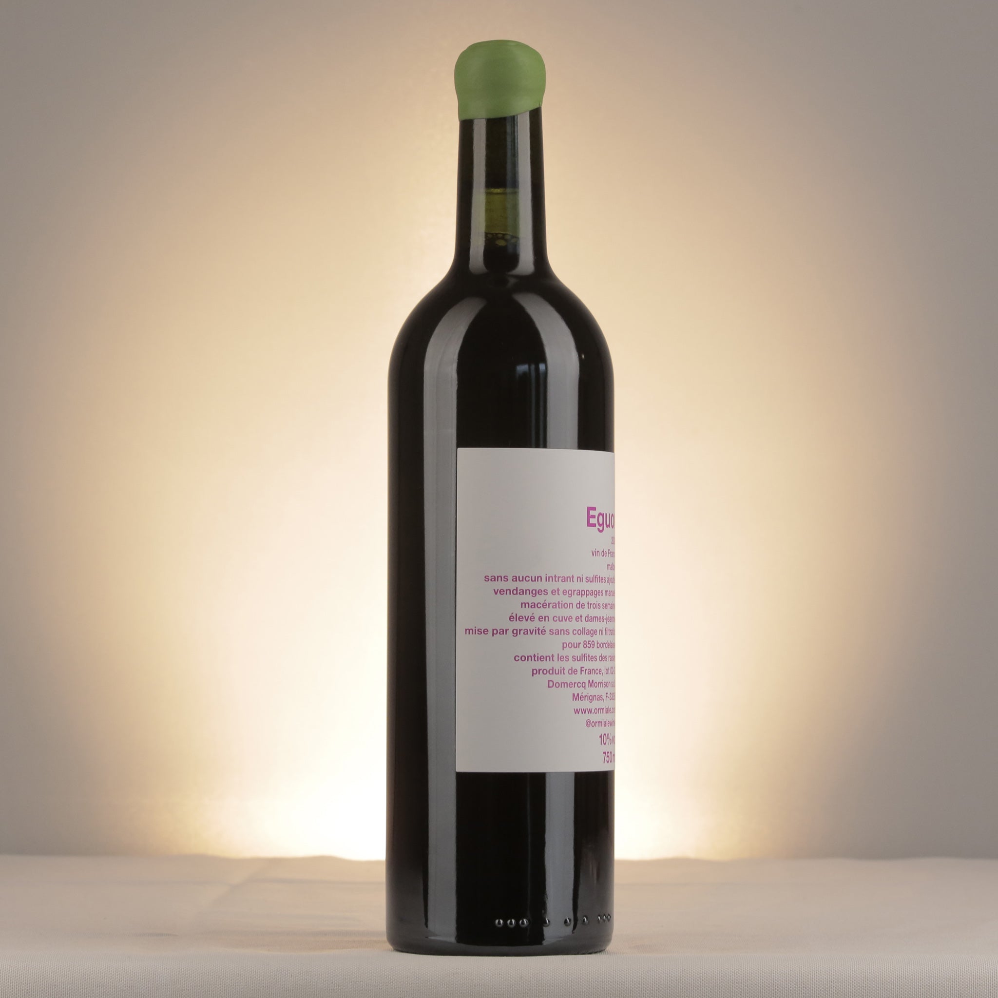 Ormiale Eguor 2024 Bottle label