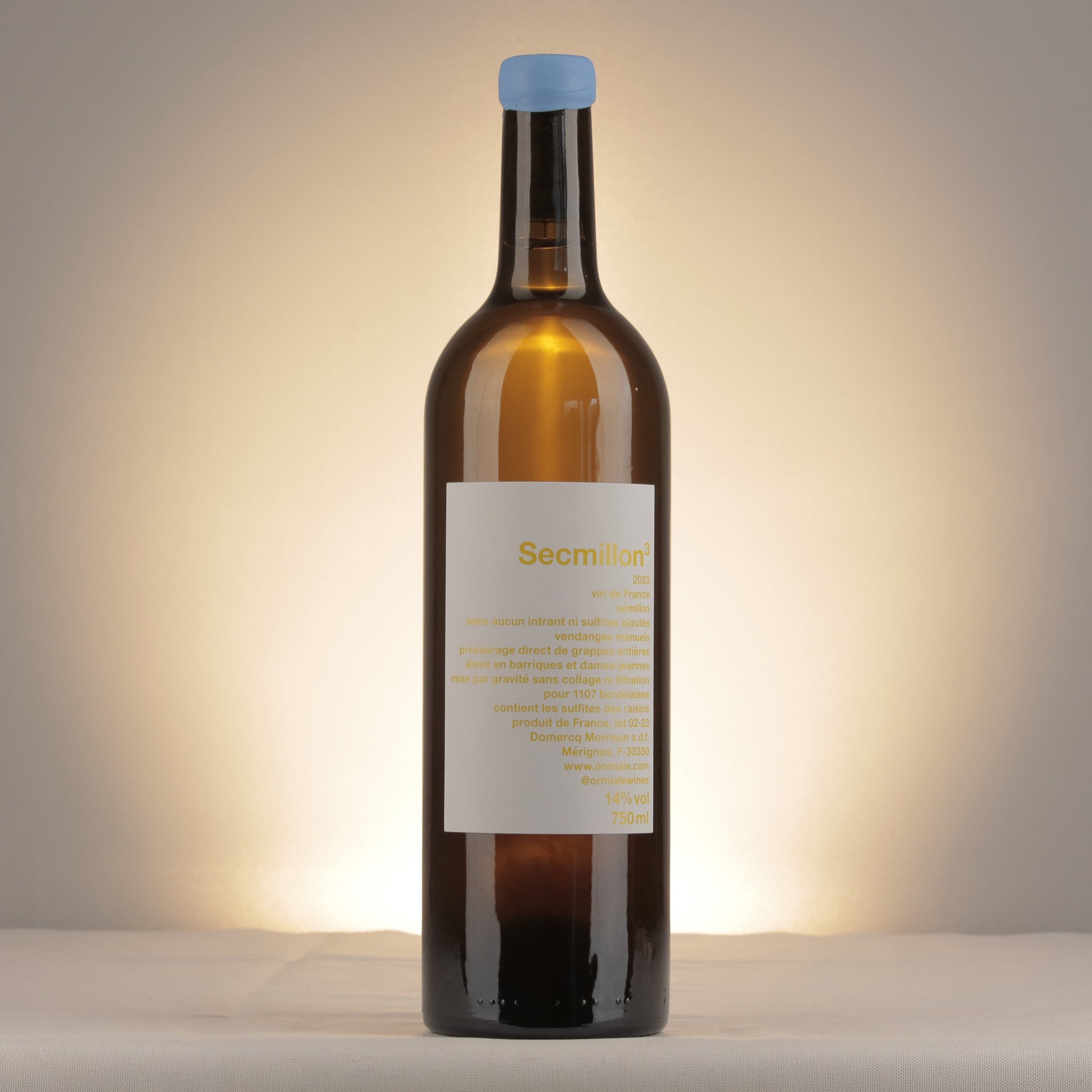 Ormiale Secmillon 3 2023 Bottle front