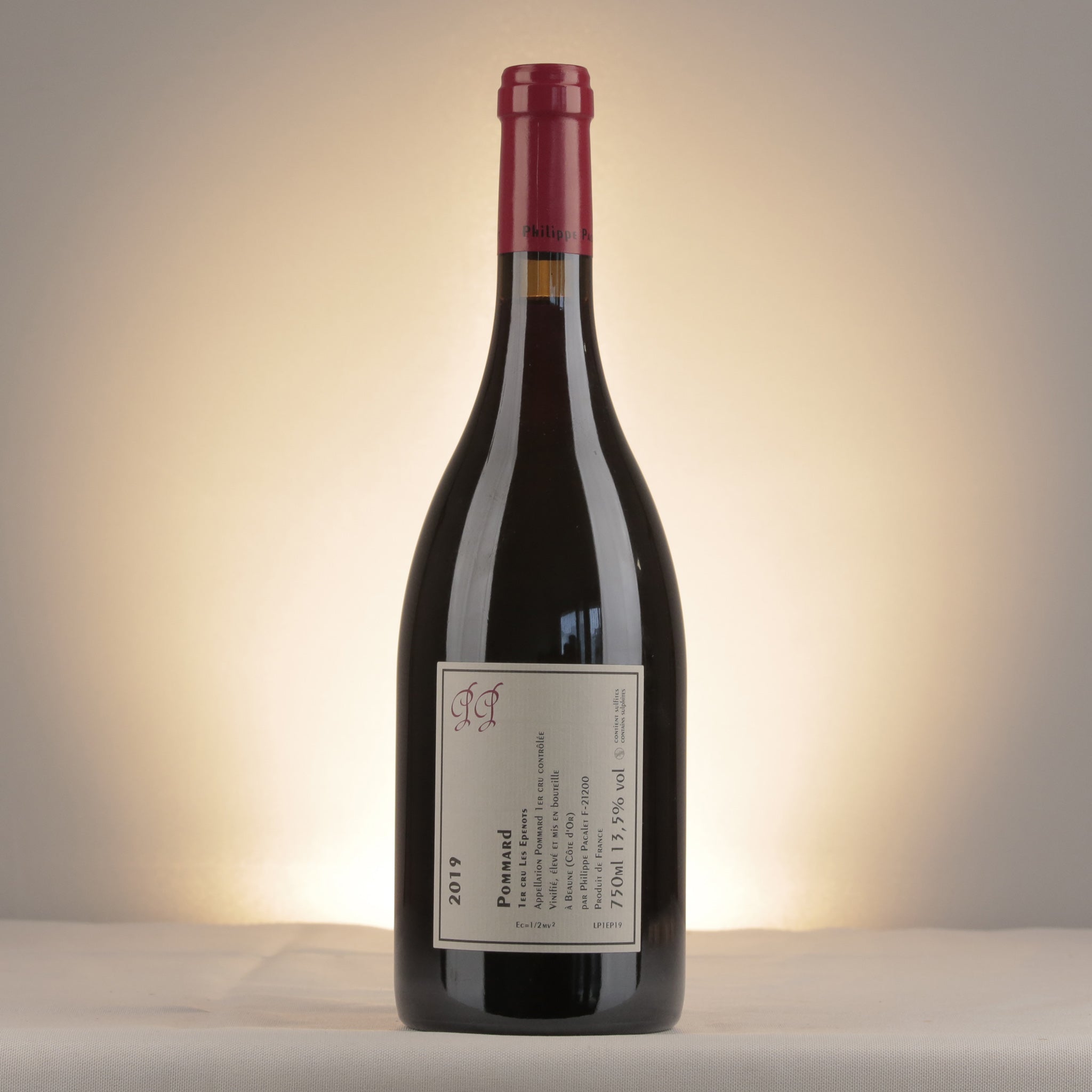 Philippe Pacalet Pommard 1er Cru Les Epenots 2019 Bottle back