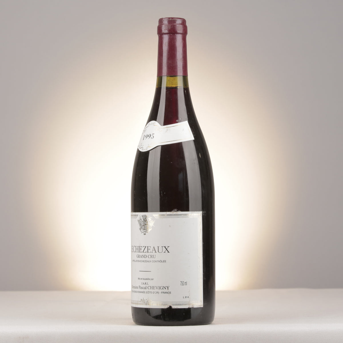 Pascal Chevigny Échezeaux Grand Cru 1995 Bottle turned left