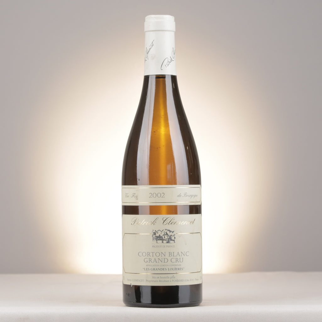 Patrick Clémencet Corton Blanc Grand Cru Les Grandes Lolières 2002 Bottle front