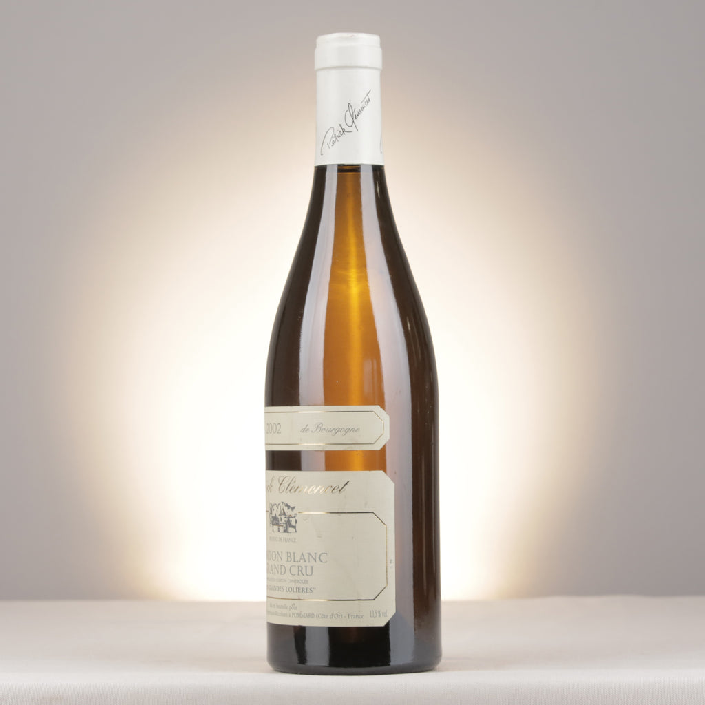 Patrick Clémencet Corton Blanc Grand Cru Les Grandes Lolières 2002 Bottle turned left