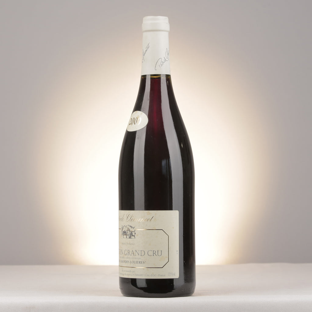 Patrick Clémencet Corton Grand Cru Les Grandes Lolières 2000 Bottle turned left