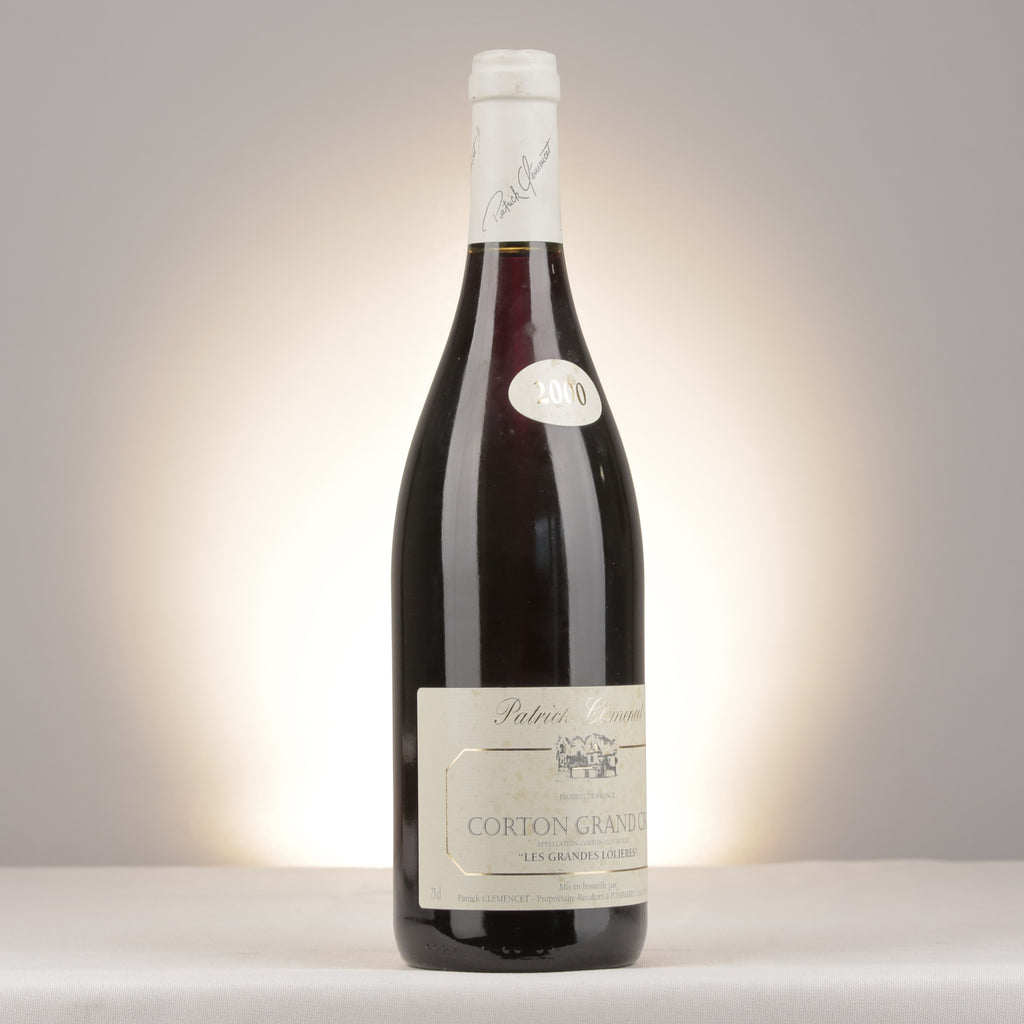 Patrick Clémencet Corton Grand Cru Les Grandes Lolières 2000 Bottle turned right