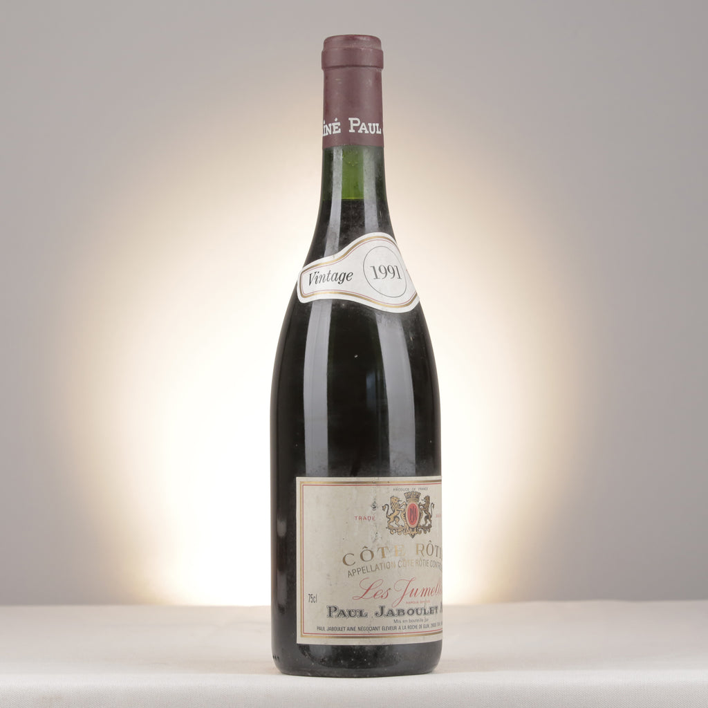 Paul Jaboulet Aîné Côte Rôtie Les Jumelles 1991 Bottle turned right