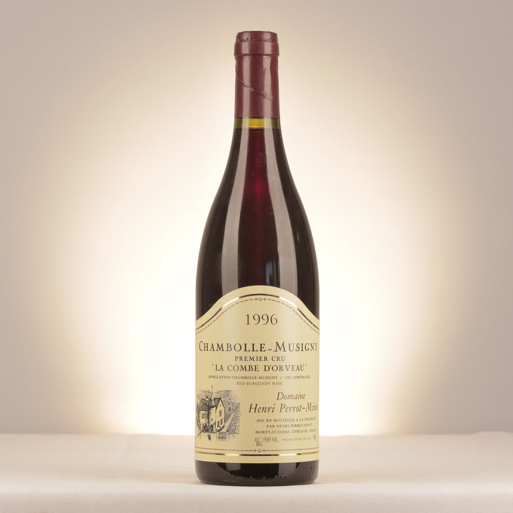 Domaine Perrot-Minot Chambolle-Musigny 1er Cru La Combe d'Orveau 1996 Bottle front
