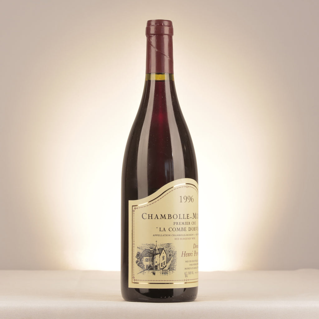 Domaine Perrot-Minot Chambolle-Musigny 1er Cru La Combe d'Orveau 1996 Bottle turned right