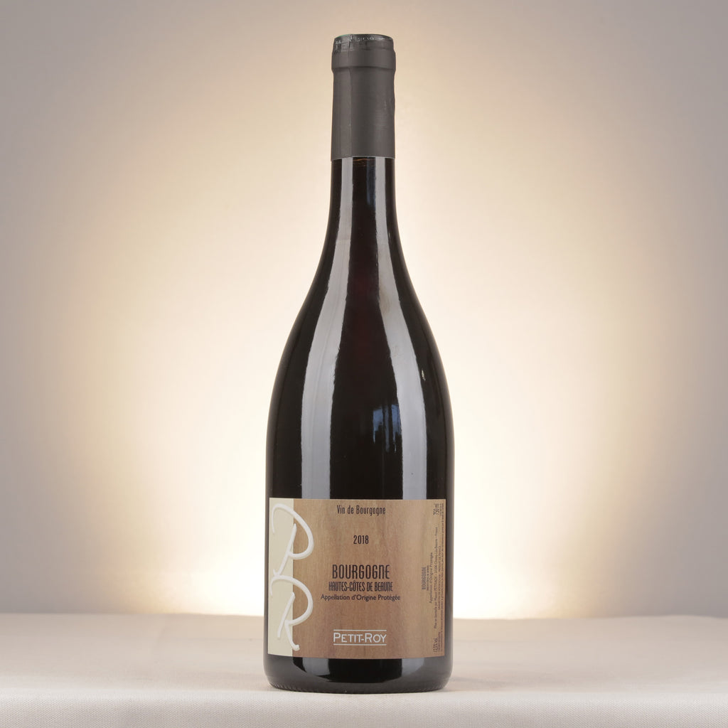 Domaine Petit-Roy Bourgogne Hautes Côtes de Beaune Rouge 2018 Bottle front