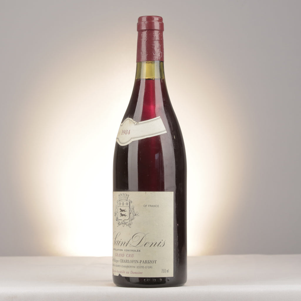 Philippe Charlopin-Parizot Clos Saint-Denis Grand Cru 1984 Bottle turned left (lot d1fc)