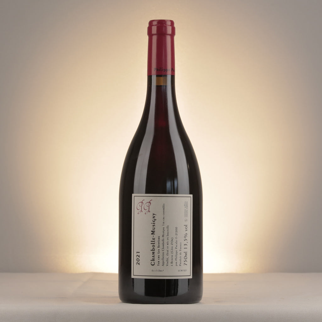 Philippe Pacalet Chambolle-Musigny 1er Cru Les Sentiers 2021 Bottle back