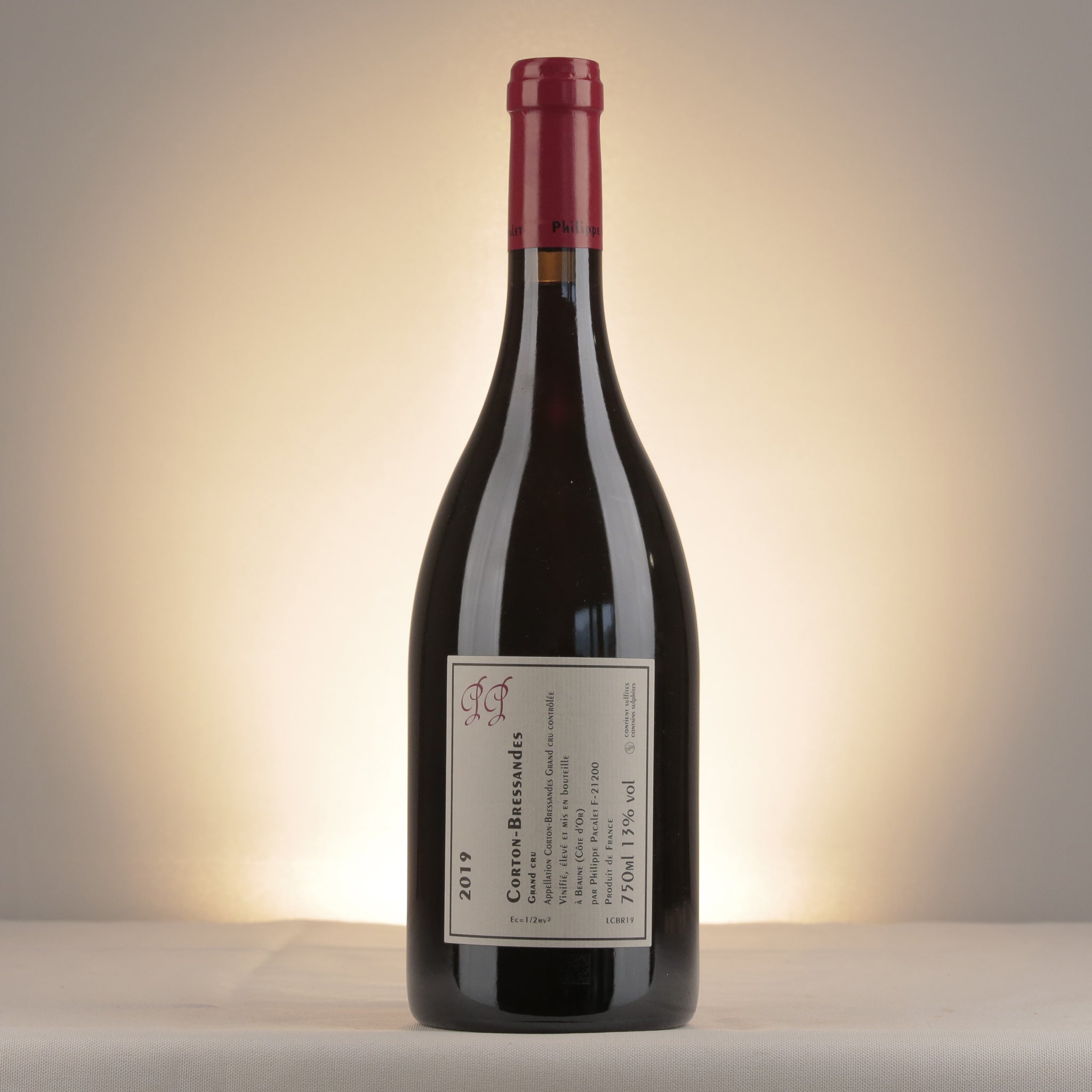 Philippe Pacalet Corton Grand Cru Les Bressandes 2019 Bottle back