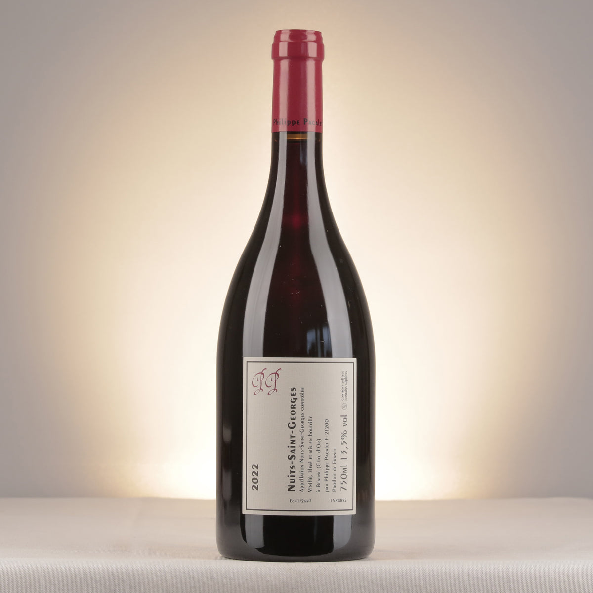 Philippe Pacalet Nuits-Saint-Georges 2022 Bottle back