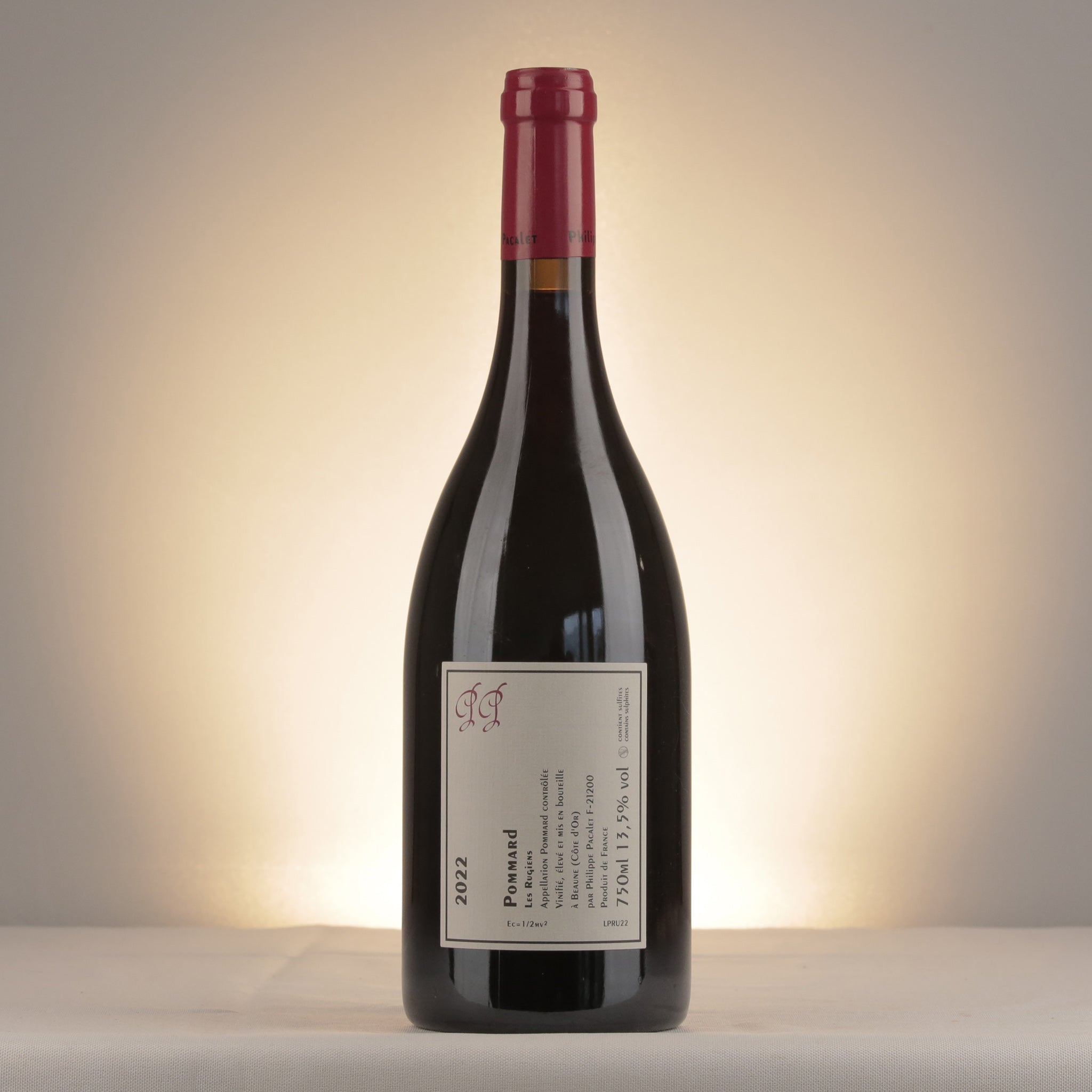 Philippe Pacalet Pommard 1er Cru Les Rugiens 2022 Bottle back