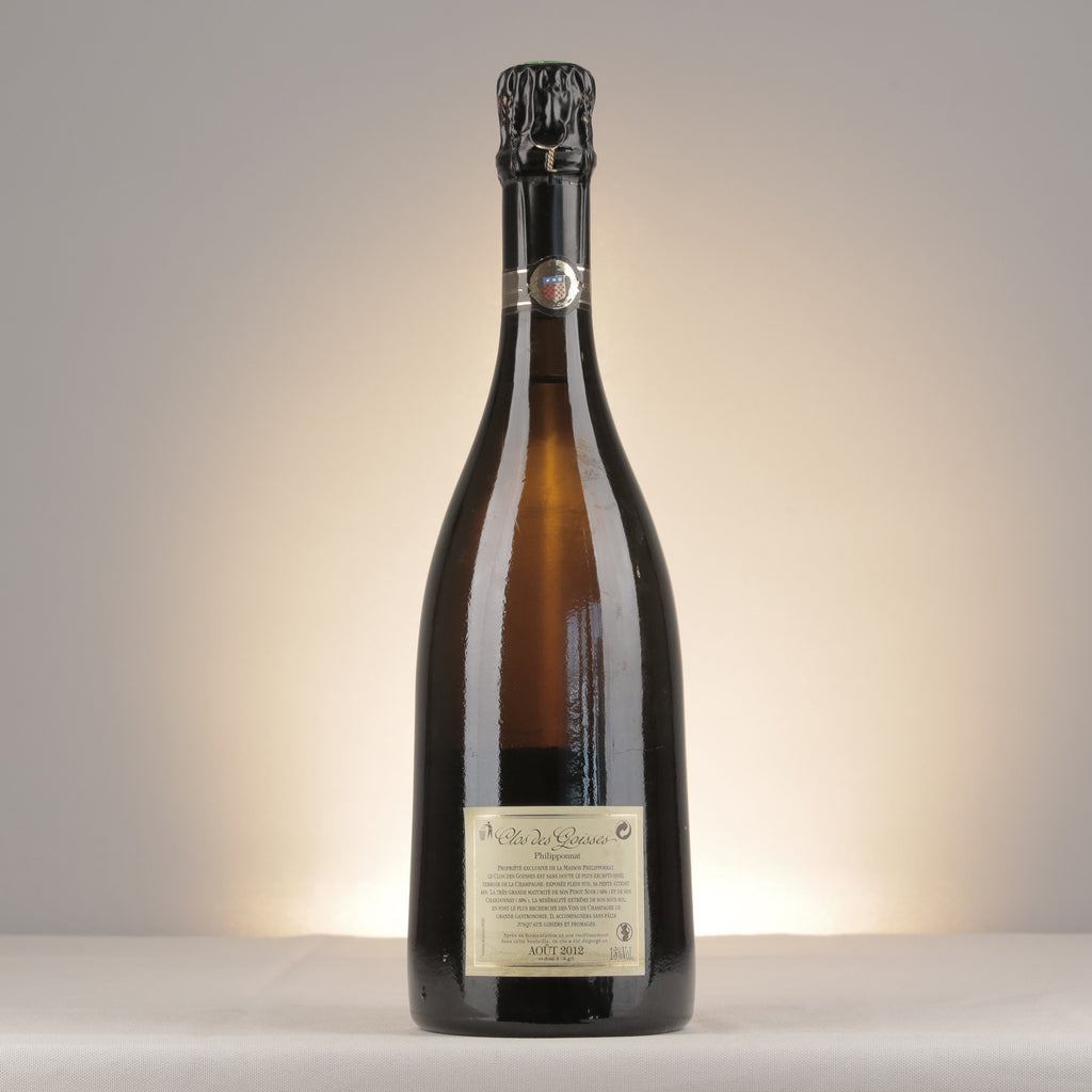Philipponnat Clos des Goisses 2003 Bottle back