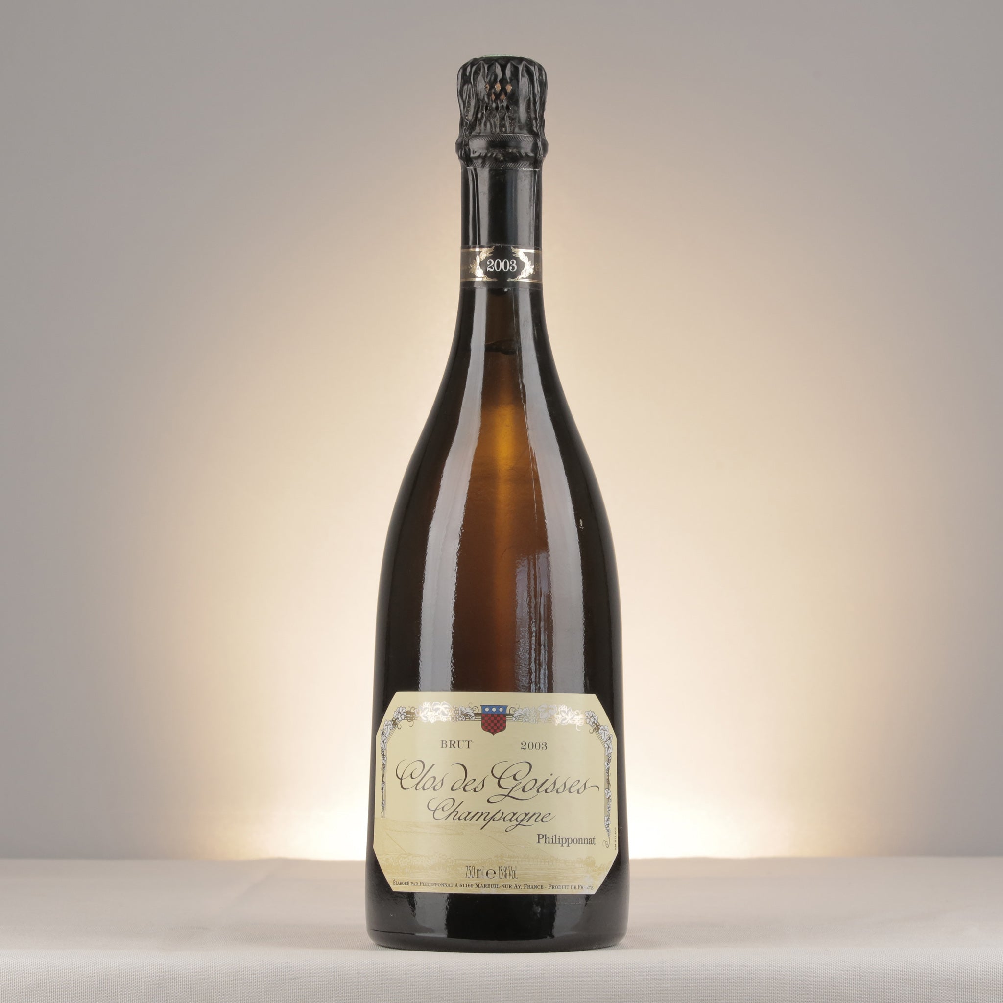 Philipponnat Clos des Goisses 2003 Bottle front