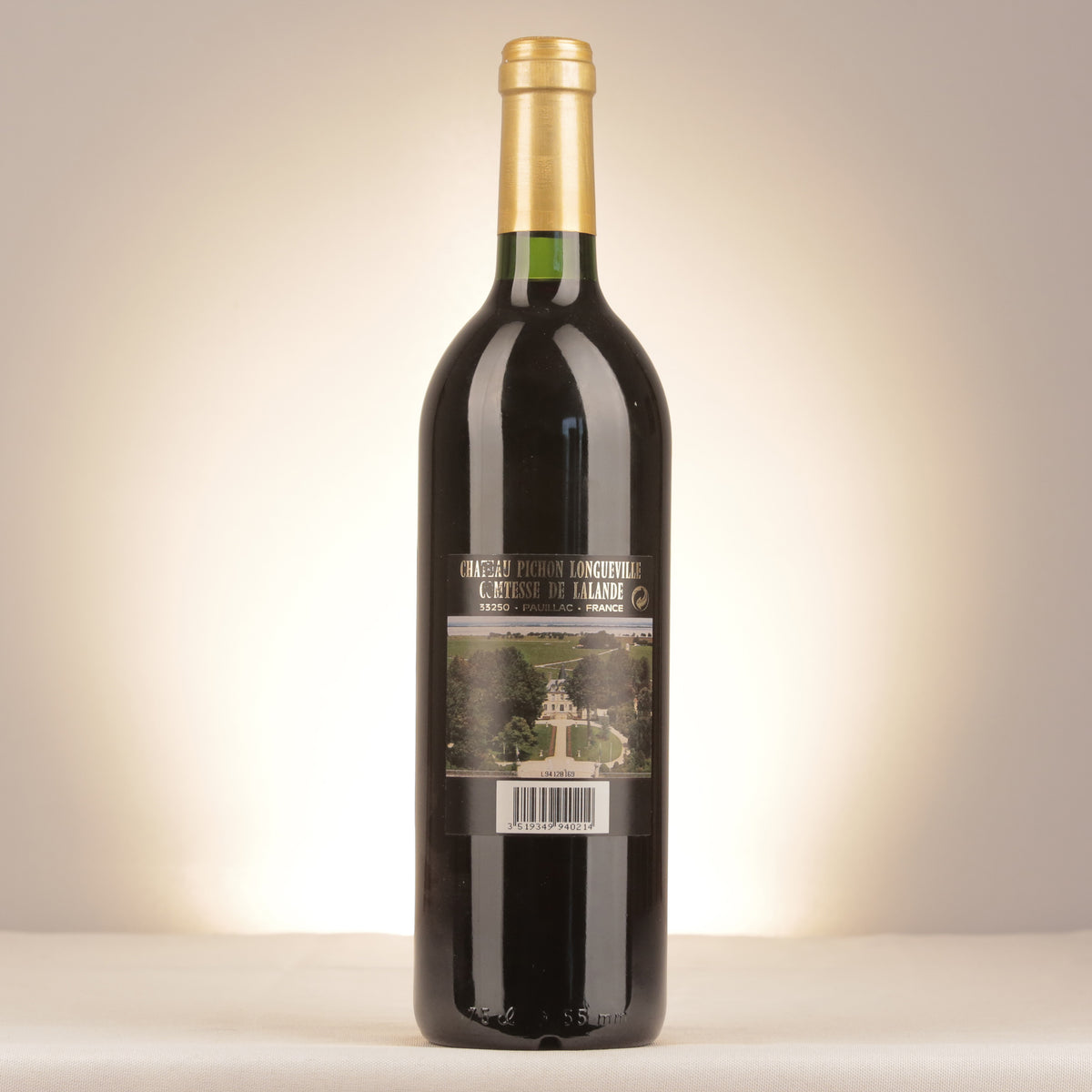 Pichon Comtesse Château Pichon Longueville Comtesse de Lalande 1994 Bottle back