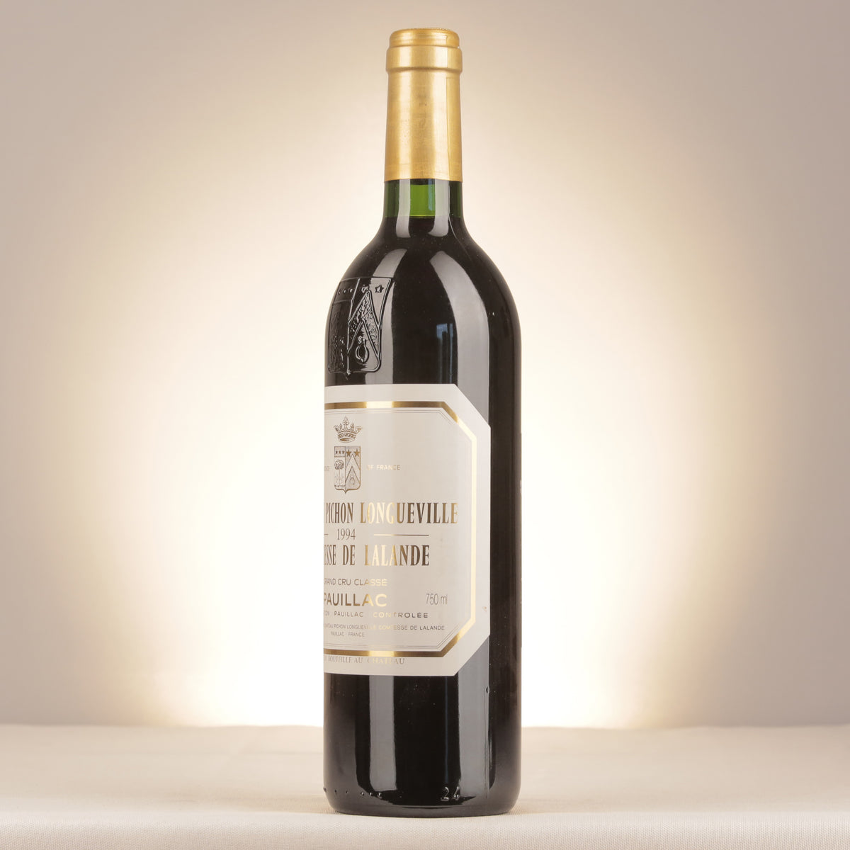 Pichon Comtesse Château Pichon Longueville Comtesse de Lalande 1994 Bottle turned left