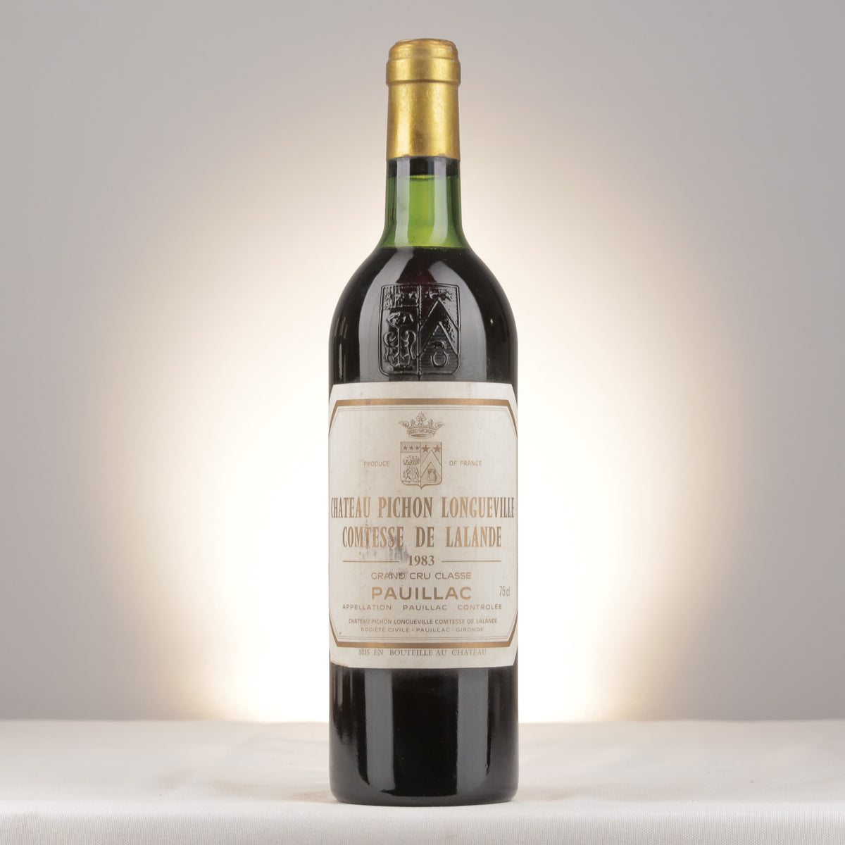 Pichon Comtesse Château Pichon Longueville Comtesse de Lalande 1983 Bottle cap (lot 704b)