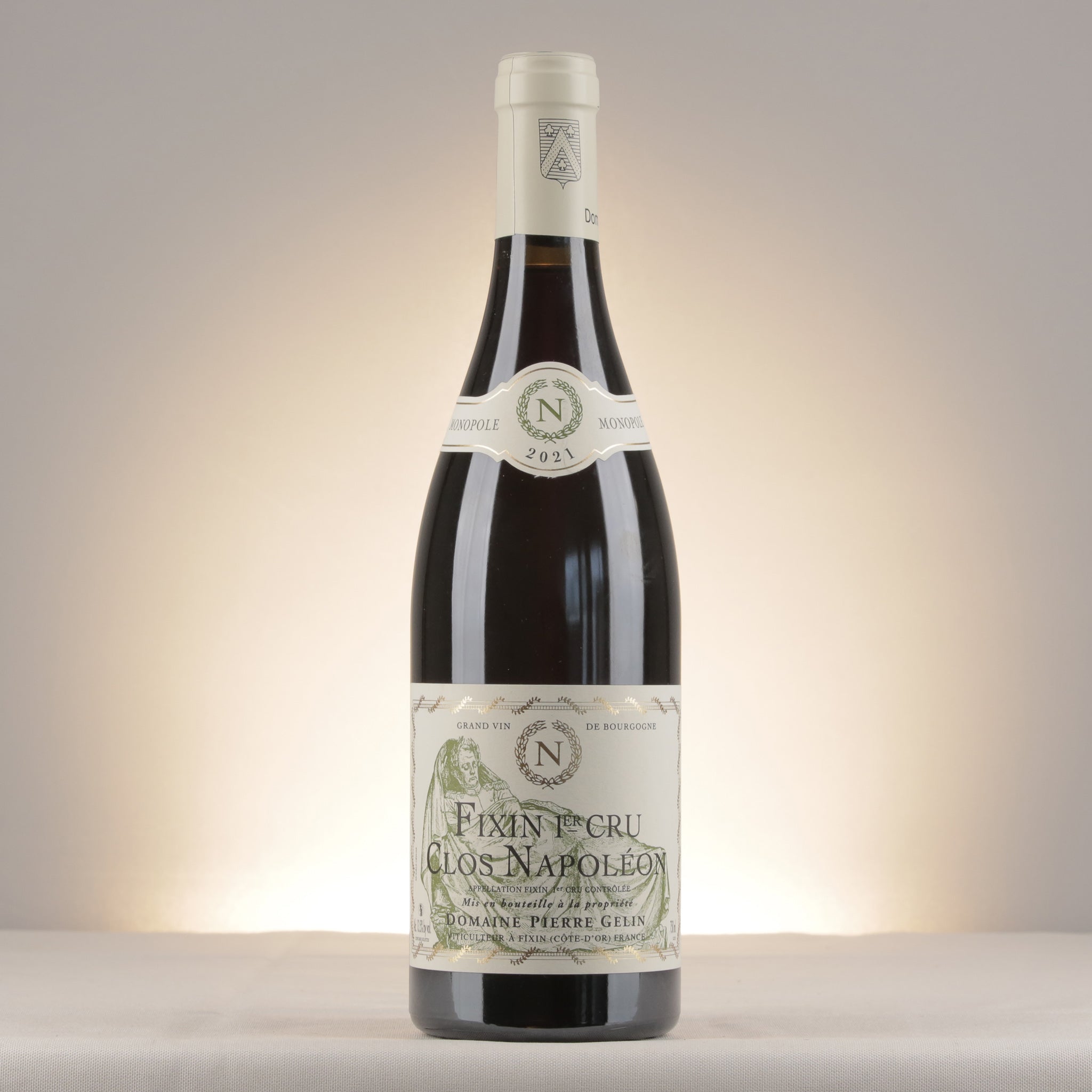 Pierre Gelin Fixin 1er Cru Clos Napoléon 2021 Bottle front
