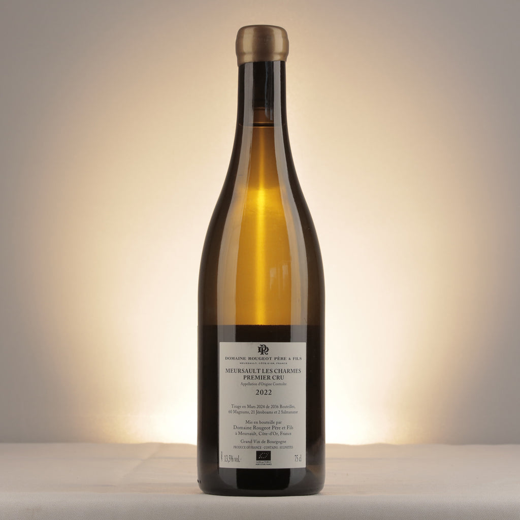 Pierre-Henri Rougeot Meursault 1er Cru Charmes 2022 Bottle back