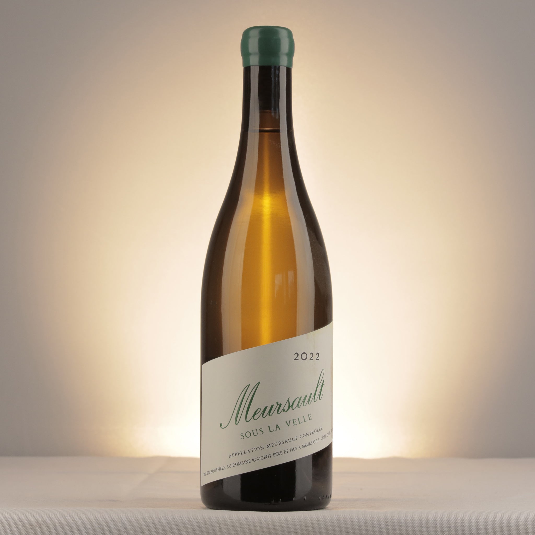 Pierre-Henri Rougeot Meursault Sous la Velle 2022 Bottle front