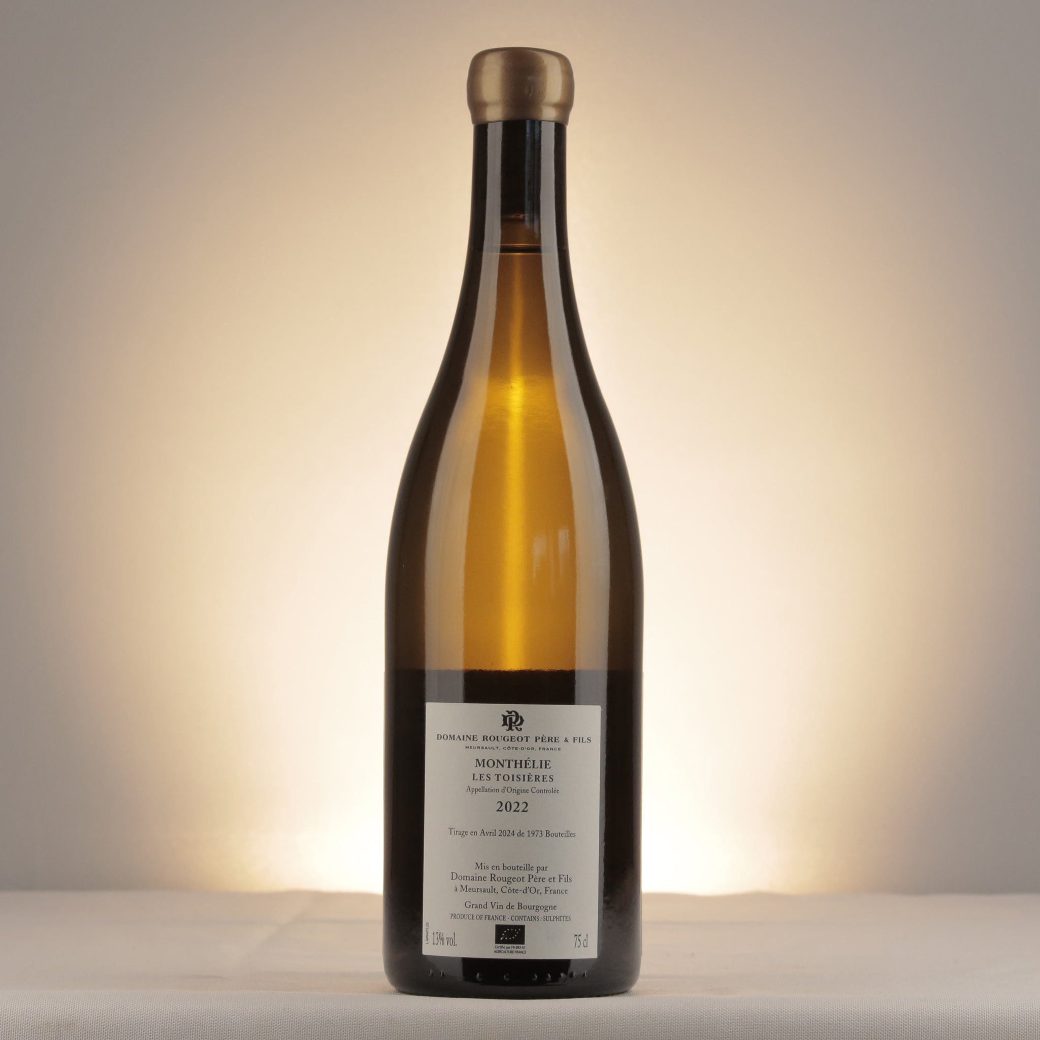 Pierre-Henri Rougeot Monthélie Les Toisières 2022 Bottle back