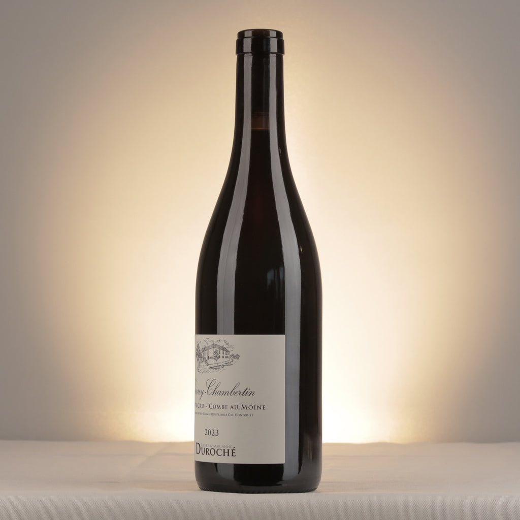 Pierre & Marianne Duroché Gevrey-Chambertin 1er Cru Combe au Moine 2023 Bottle detail