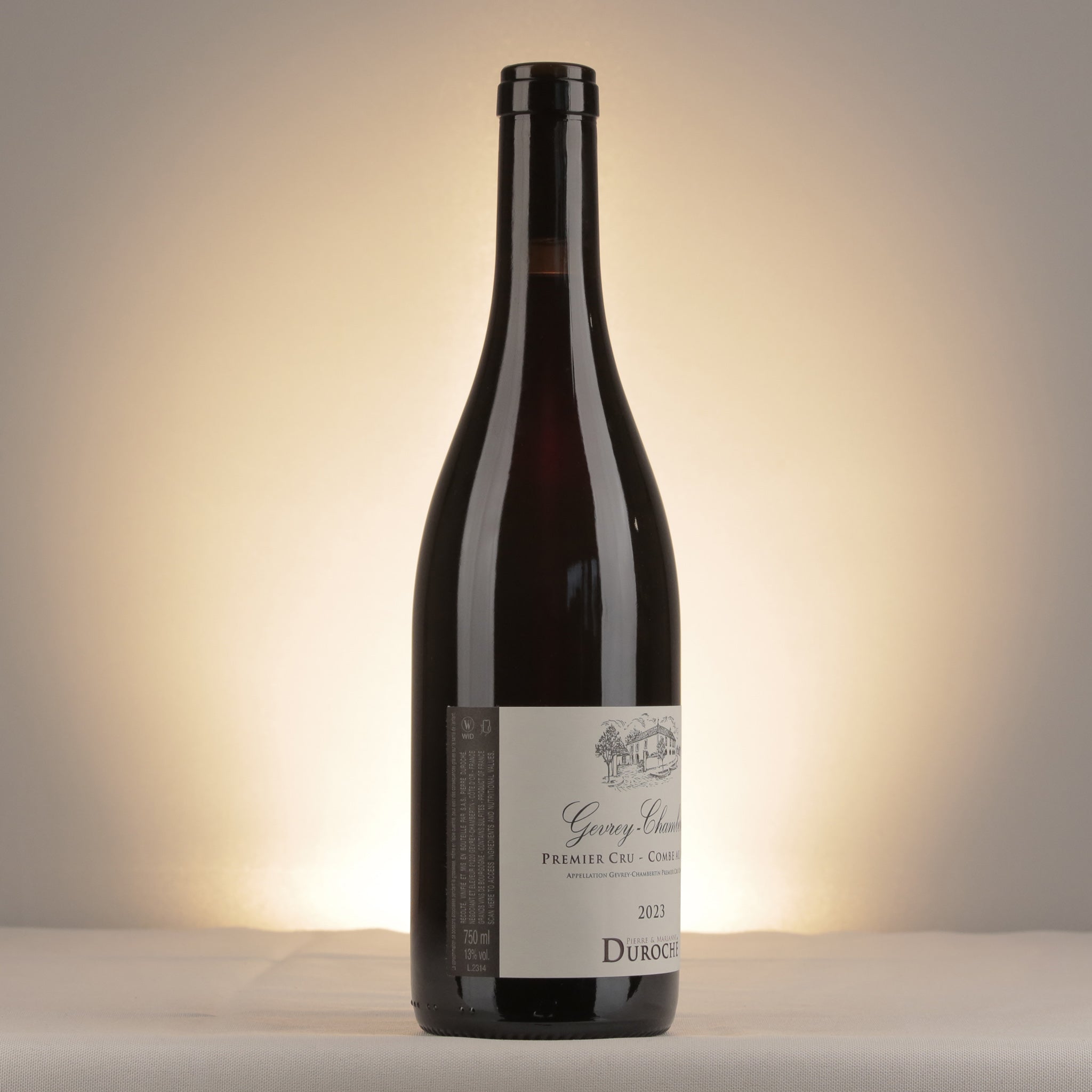 Pierre & Marianne Duroché Gevrey-Chambertin 1er Cru Combe au Moine 2023 Bottle label