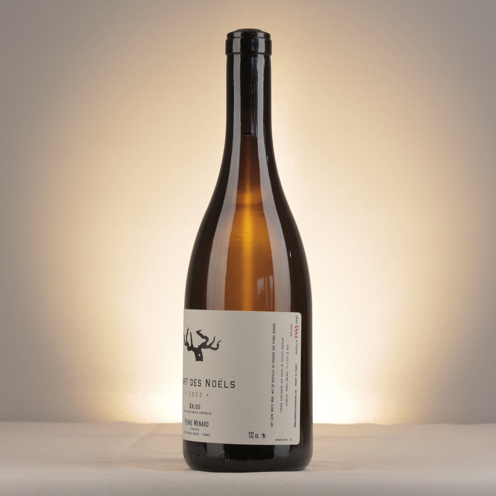 Pierre Ménard Le Quart Des Noëls Anjou 2023 Bottle detail