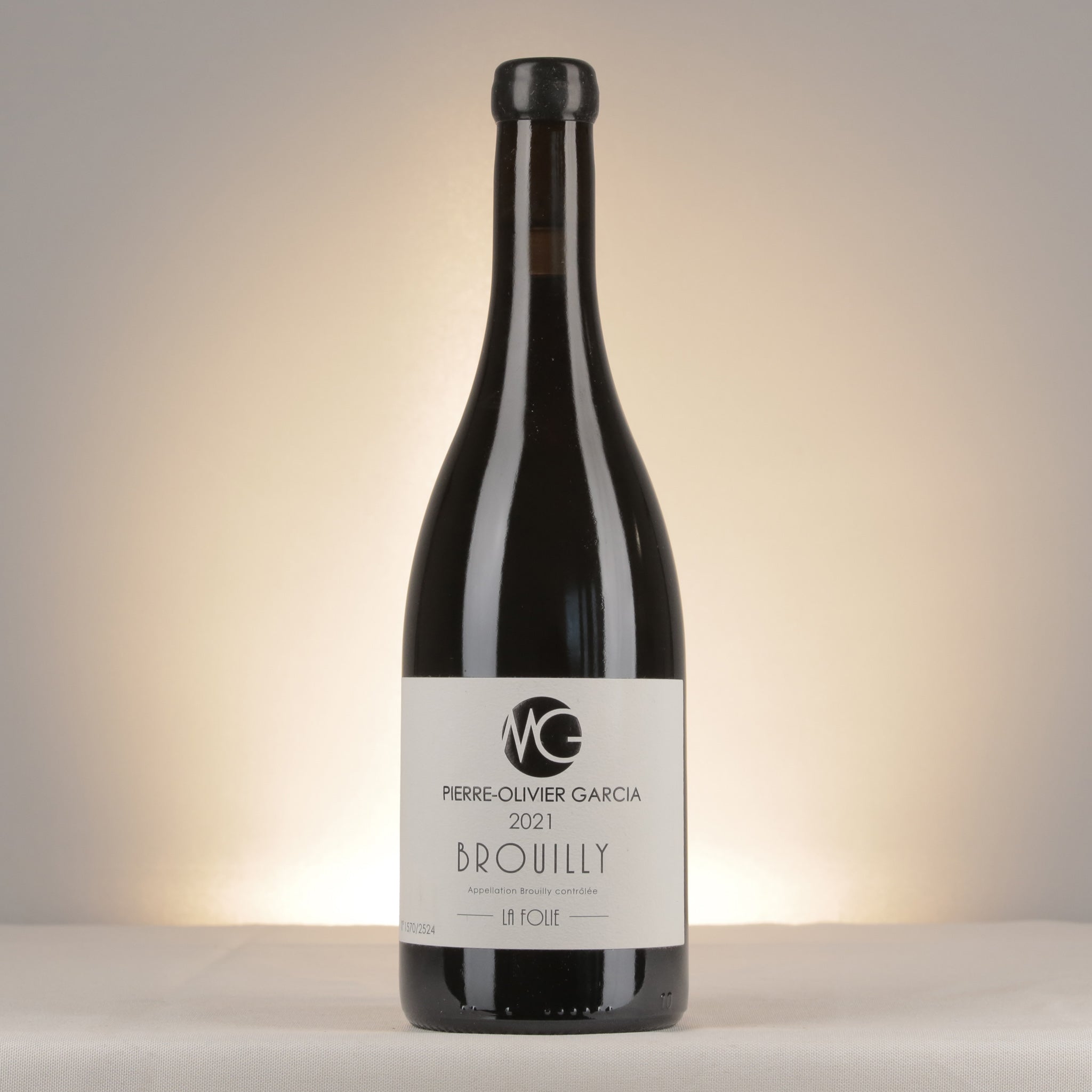 Pierre-Olivier Garcia Brouilly La Folie 2021 Bottle front