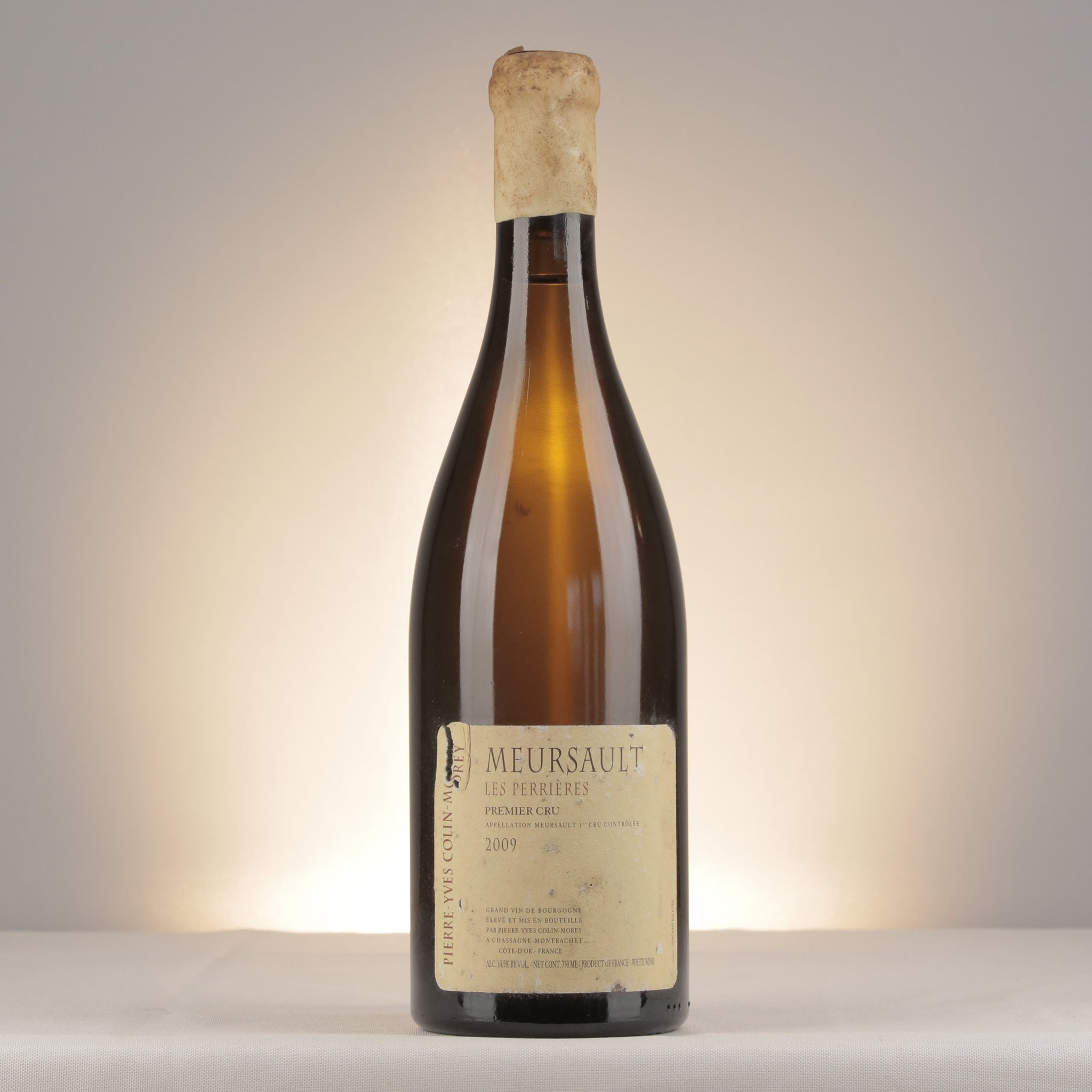 Pierre-Yves Colin-Morey Meursault 1er Cru Les Perrières 2009 Bottle front