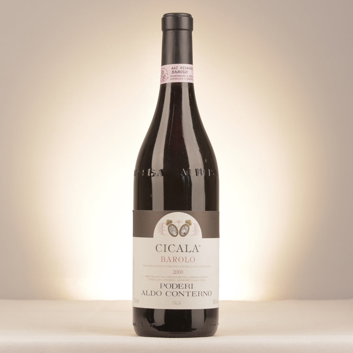Poderi Aldo Conterno Barolo Cicala 2000 Bottle front