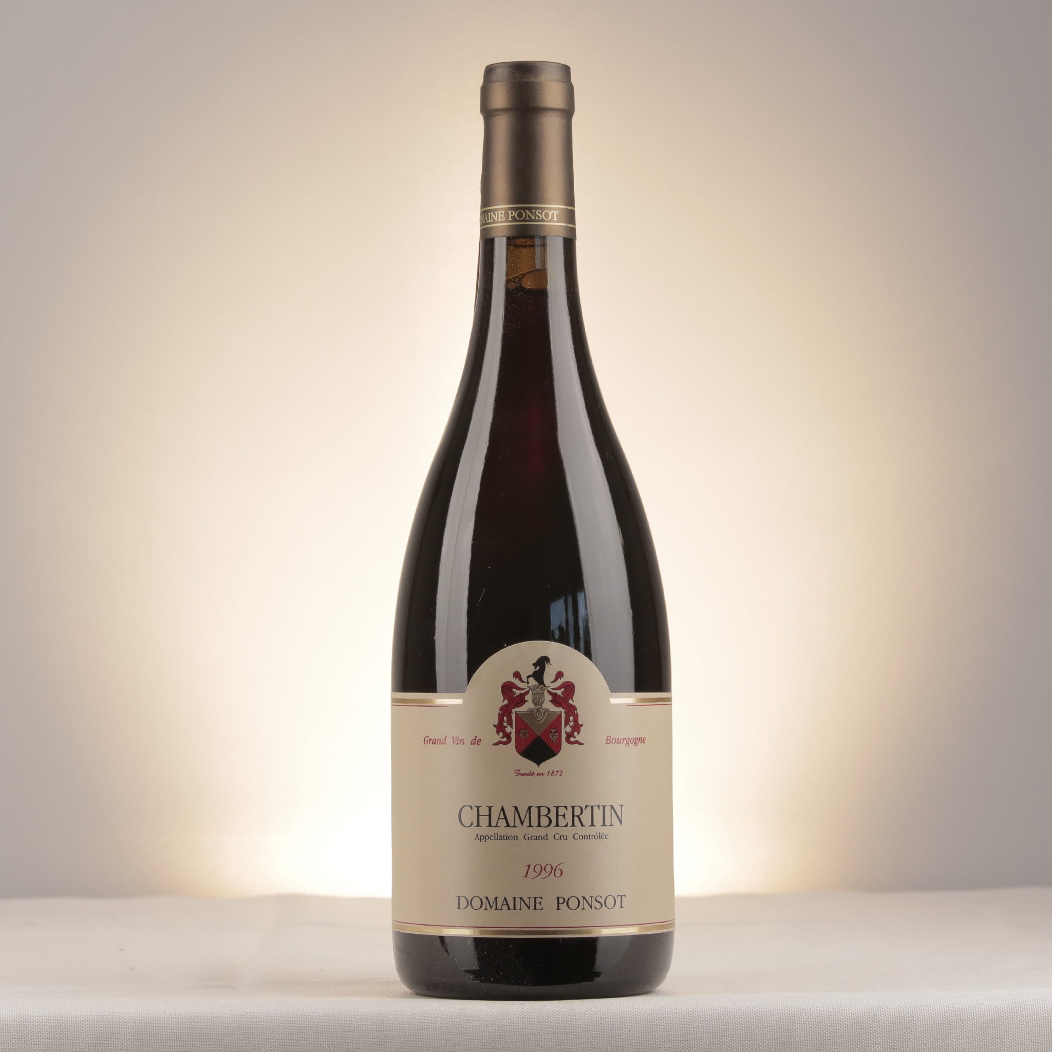 Domaine Ponsot Chambertin Grand Cru 1996 Bottle front