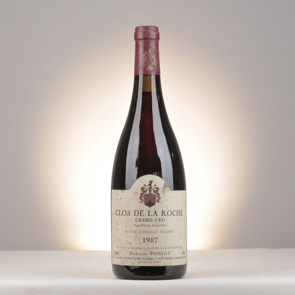 Ponsot Clos de la Roche Grand Cru Cuvée Vieilles Vignes 1987 Bottle front