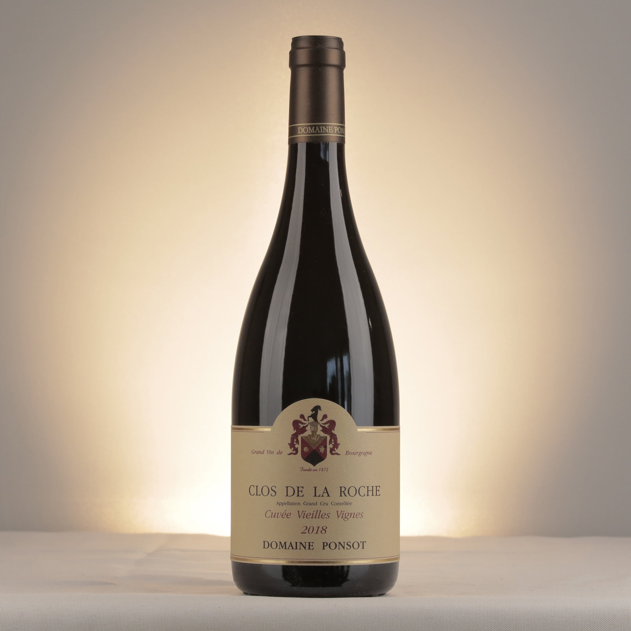Domaine Ponsot Clos de la Roche Grand Cru Cuvée Vieilles Vignes 2018 Bottle front