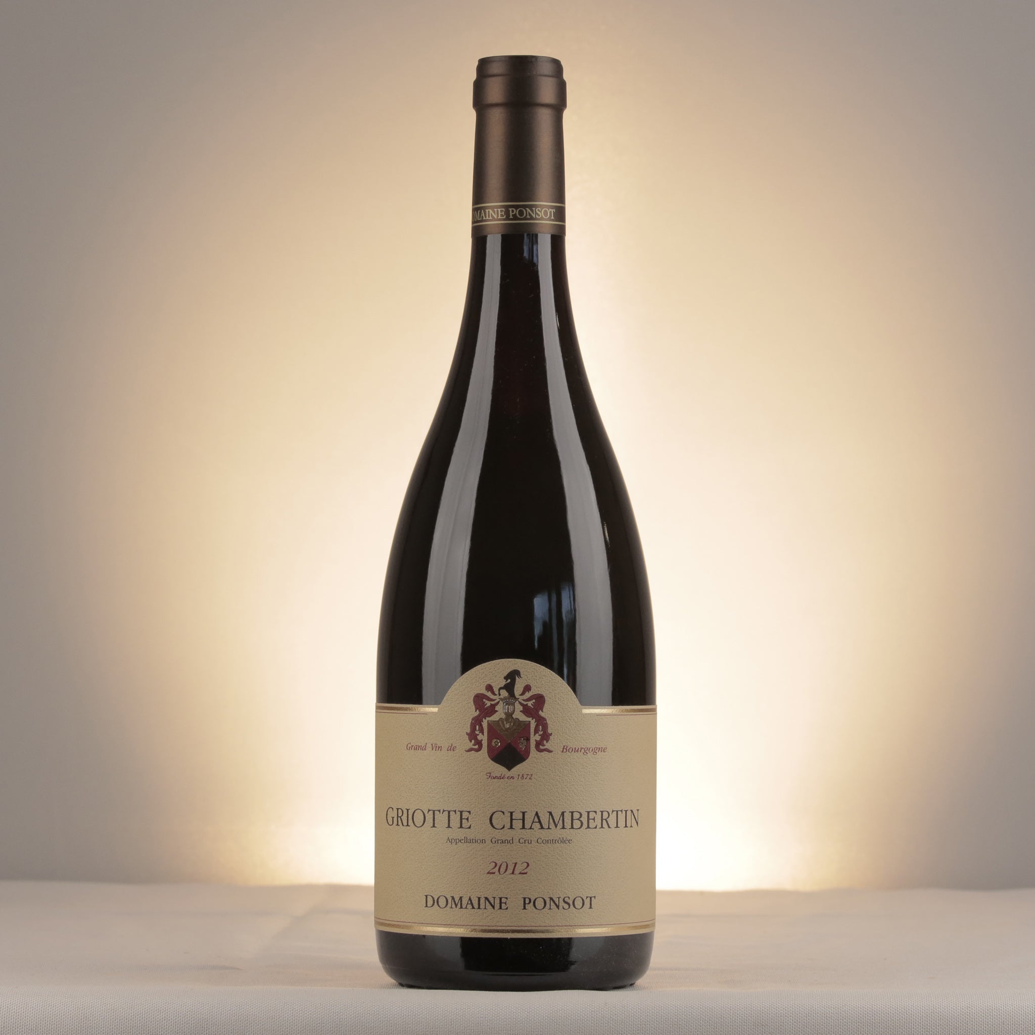 Domaine Ponsot Griotte-Chambertin Grand Cru 2012 Bottle front