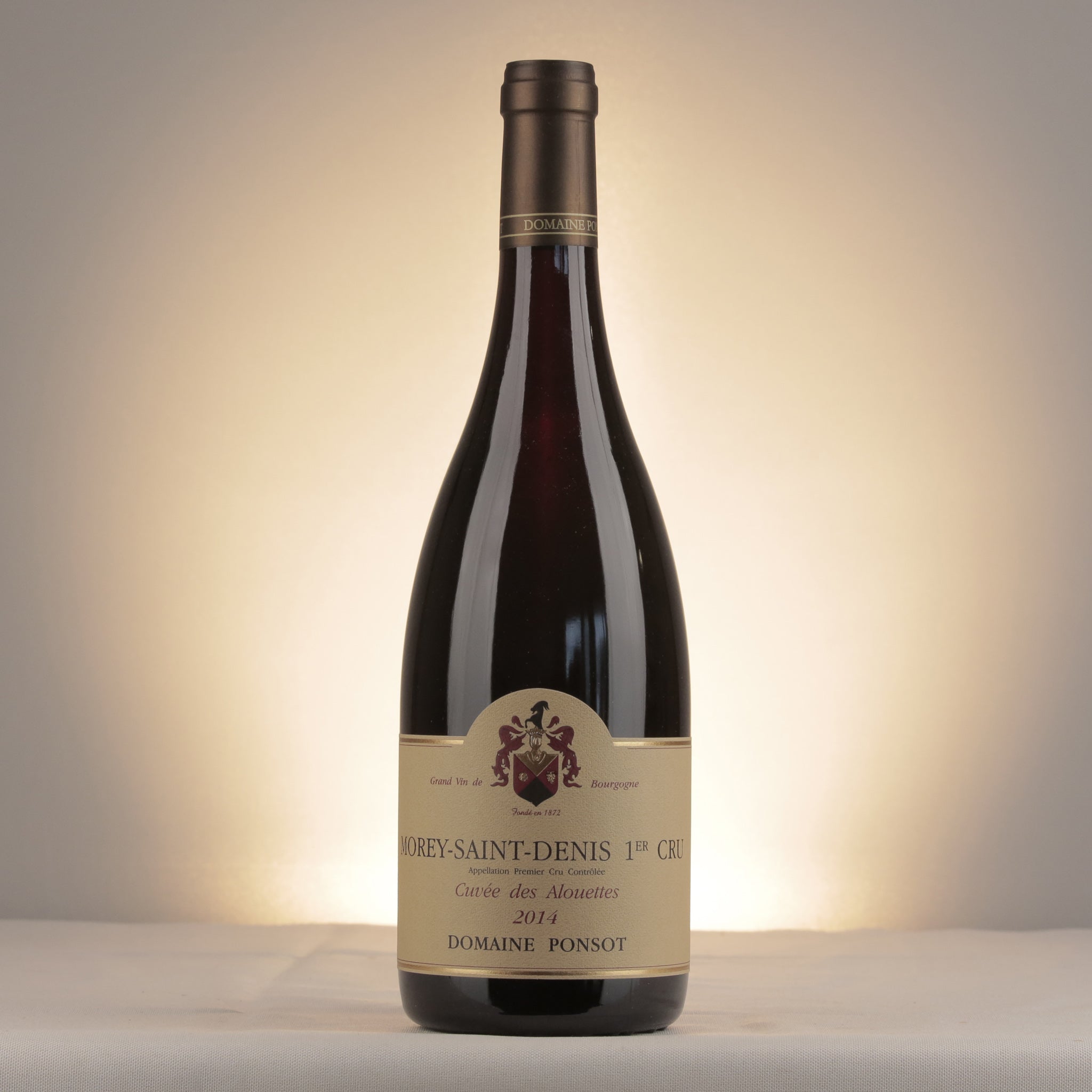 Domaine Ponsot Morey-Saint-Denis 1er Cru Cuvée des Alouettes 2014 Bottle front
