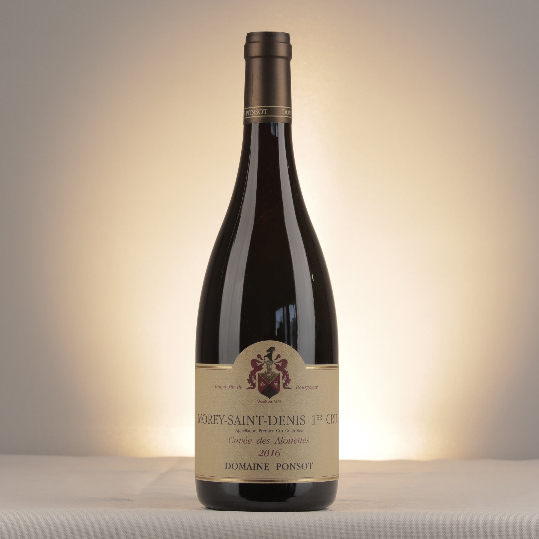 Domaine Ponsot Morey-Saint-Denis 1er Cru Cuvée des Alouettes 2016 Bottle front
