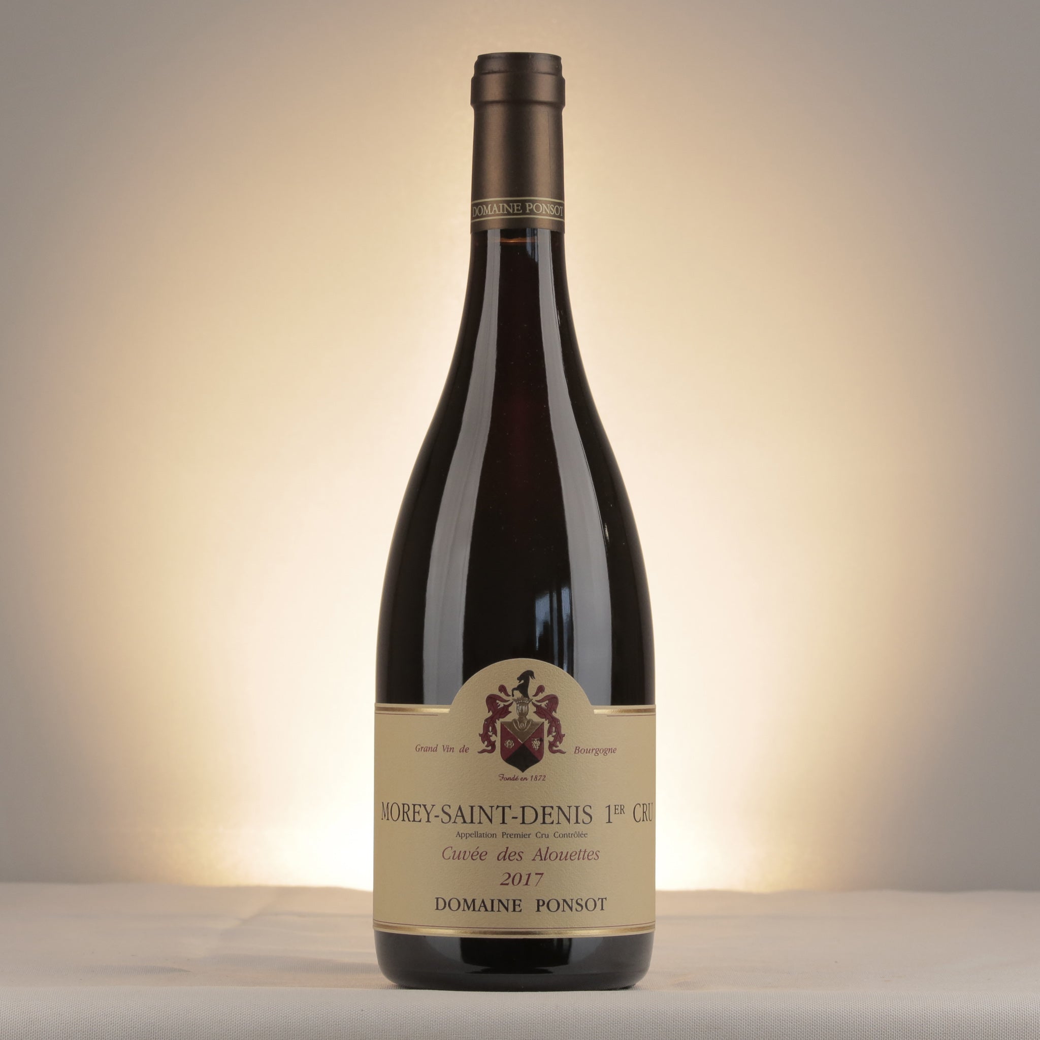 Domaine Ponsot Morey-Saint-Denis 1er Cru Cuvée des Alouettes 2017 Bottle front