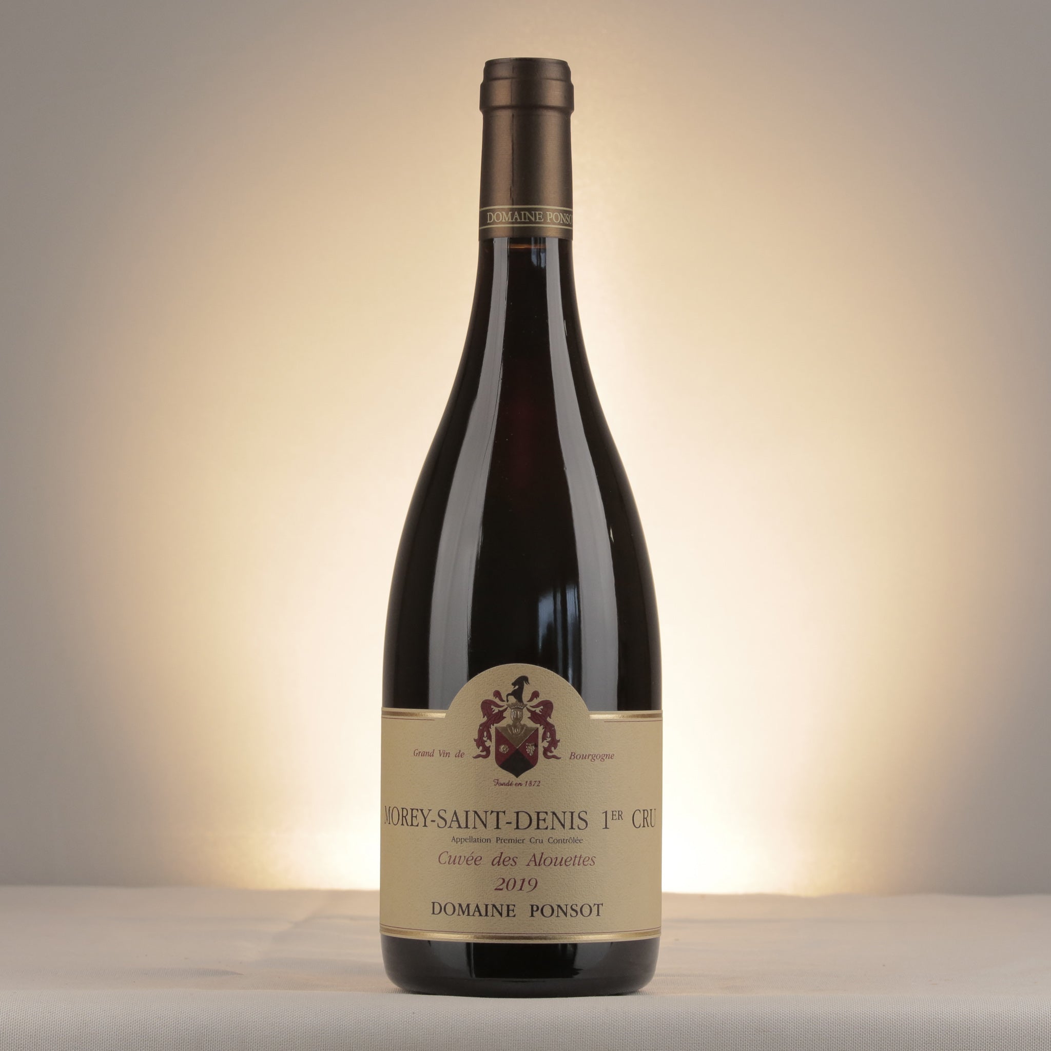 Domaine Ponsot Morey-Saint-Denis 1er Cru Cuvée des Alouettes 2019 Bottle front