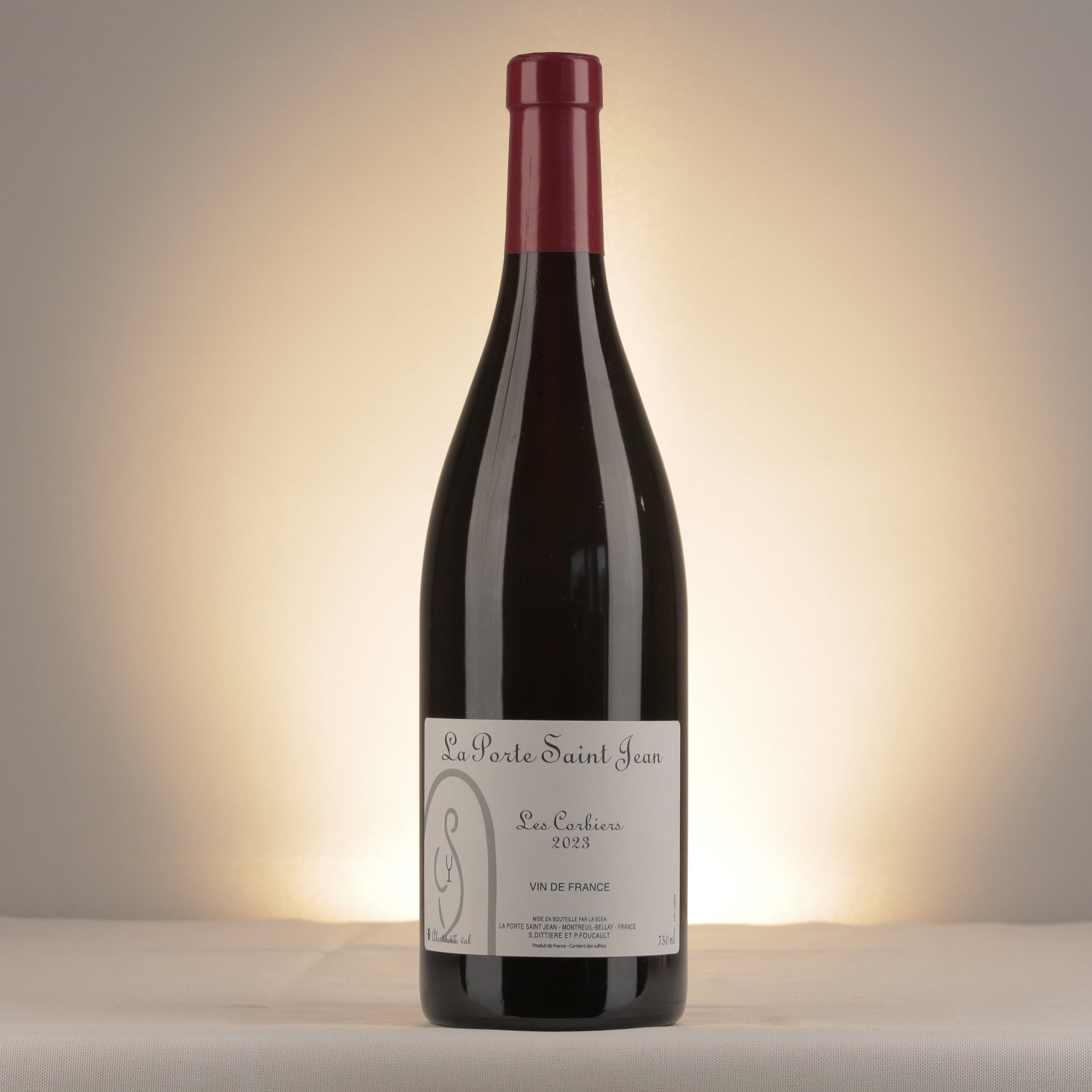 Sylvain Dittière Les Corbiers 2023 Bottle front