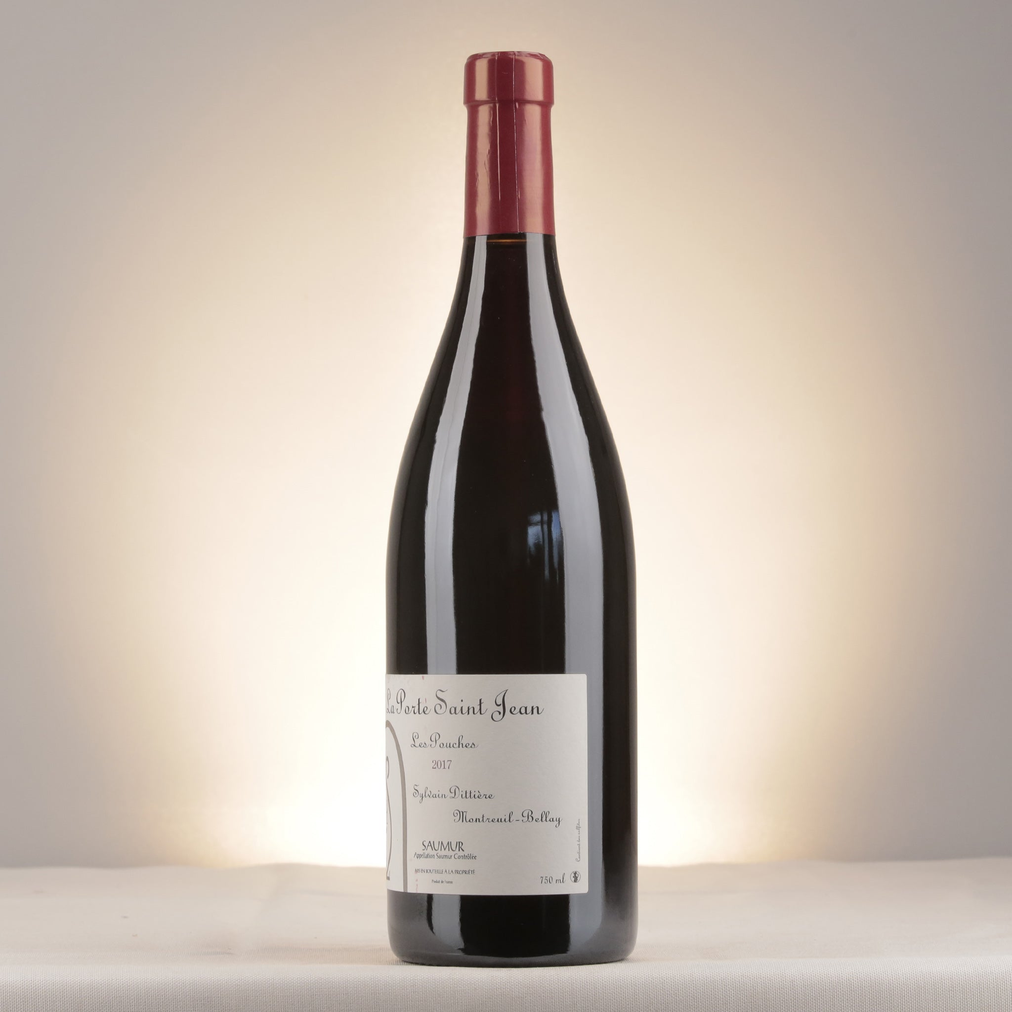 Sylvain Dittière Les Pouches Rouge 2017 Bottle detail