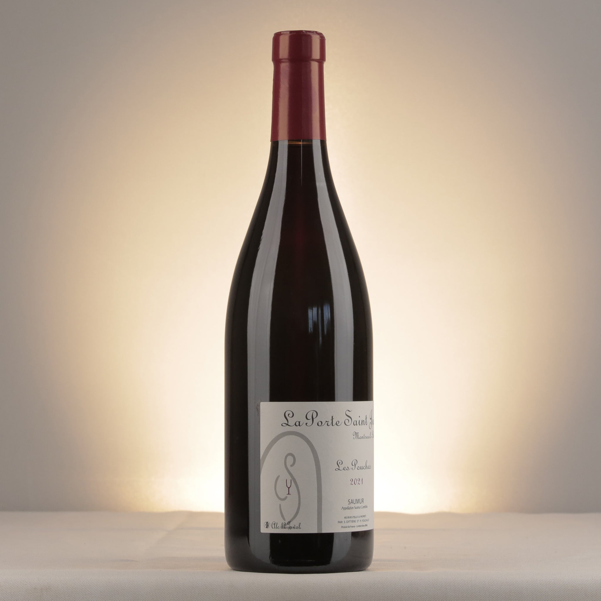 Sylvain Dittière Les Pouches Rouge 2021 Bottle label