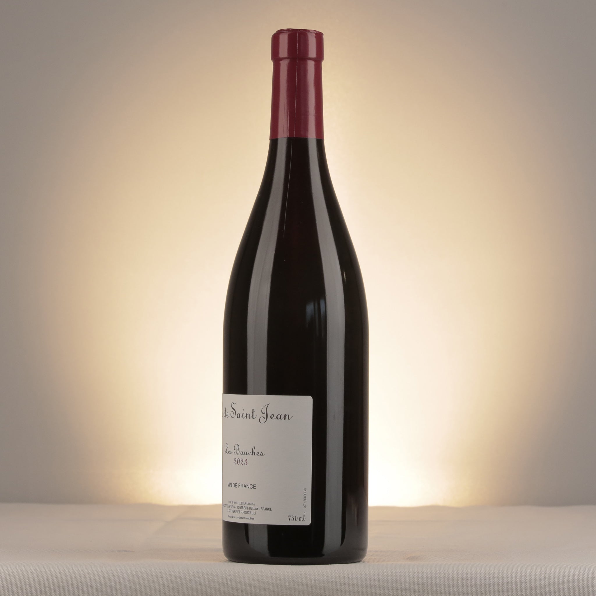 Sylvain Dittière Les Pouches Rouge 2023 Bottle detail
