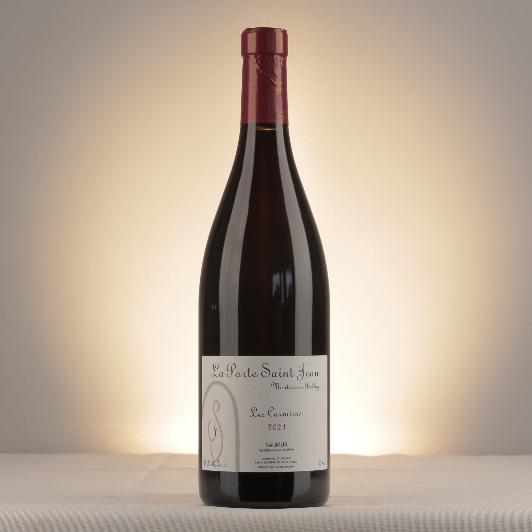 Sylvain Dittière Saumur-Champigny La Porte Saint Jean Les Cormiers 2021 Bottle front